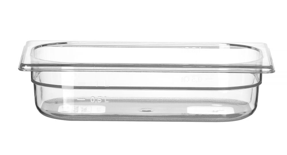 Hendi Behållare GN 1/4 polykarbonat, Profi Line, GN 1/4, 1,8L, Transparent, 265x162x(H)65mm