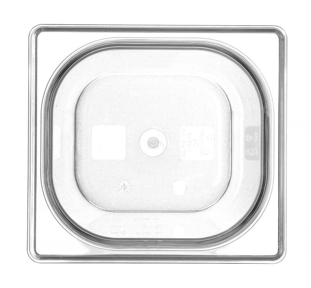 Hendi Behållare GN 1/6 polykarbonat, Profi Line, GN 1/6, 3,4L, Transparent, 176x162x(H)200mm