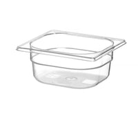 Hendi Behållare GN 1/6 polykarbonat, Profi Line, GN 1/6, 1L, Transparent, 176x162x(H)65mm
