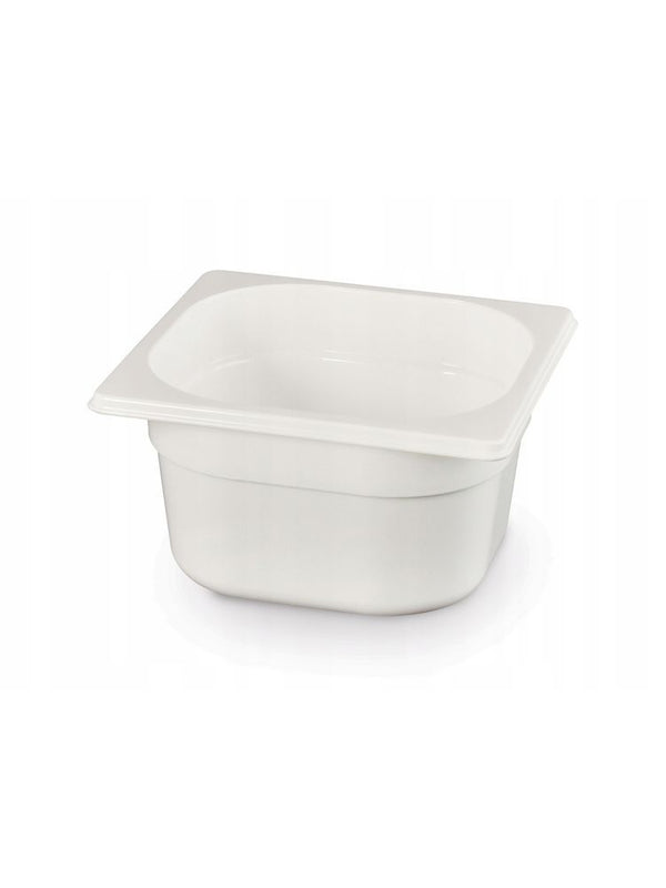 Hendi Behållare GN 1/6 vit polykarbonat, GN 1/6, 1L, Vit, 176x162x(H)65mm