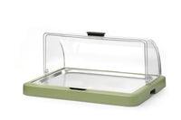 Hendi Enkel kyldisplay med rulltopp Duo UNIQ, designad av Robert Bronwasser, svart, 460x355x(H)220mm, rektangulär