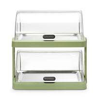 Hendi Dubbel kyldisplay med roll-top Duo UNIQ, designad av Robert Bronwasser, Grön, 480x355x(H)480mm, Rektangulär