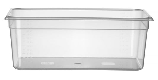 Behållare GN 1/1 polypropen, HENDI, Profi Line, GN 1/1, 28L, Transparent, 530x325x(H)200mm