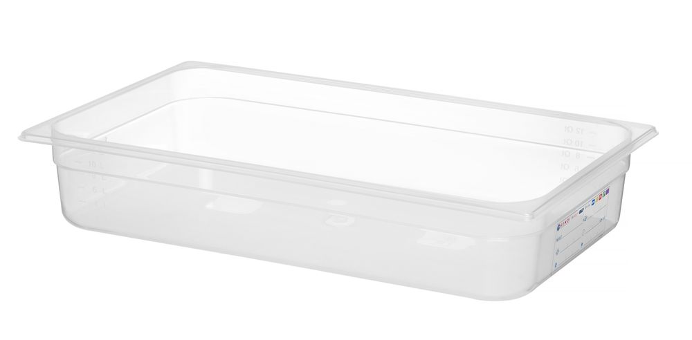 Behållare GN 1/1 HACCP, HENDI, GN 1/1, 12L, Transparent, 530x325x(H)100mm