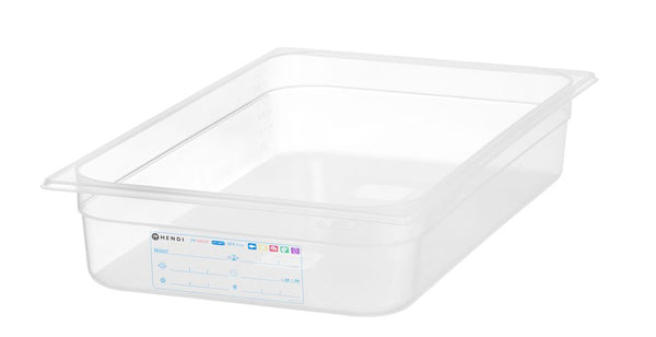 Hendi Behållare GN 1/1 HACCP, GN 1/1, 12L, Transparent, 530x325x(H)100mm