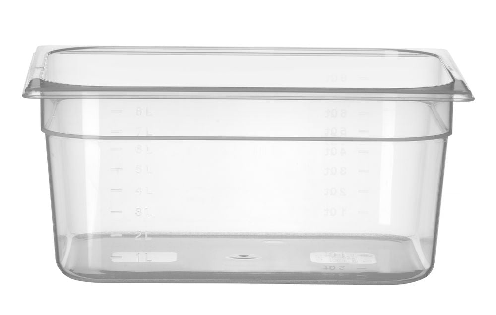 Behållare GN 1/2 polypropen, HENDI, Profi Line, GN 1/2, 9,5L, Transparent, 325x265x(H)150mm