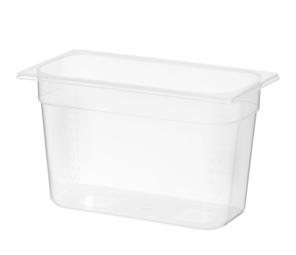 Hendi Behållare GN 1/3 polypropen, Profi Line, GN 1/3, 7,8L, Transparent, 325x176x(H)200mm