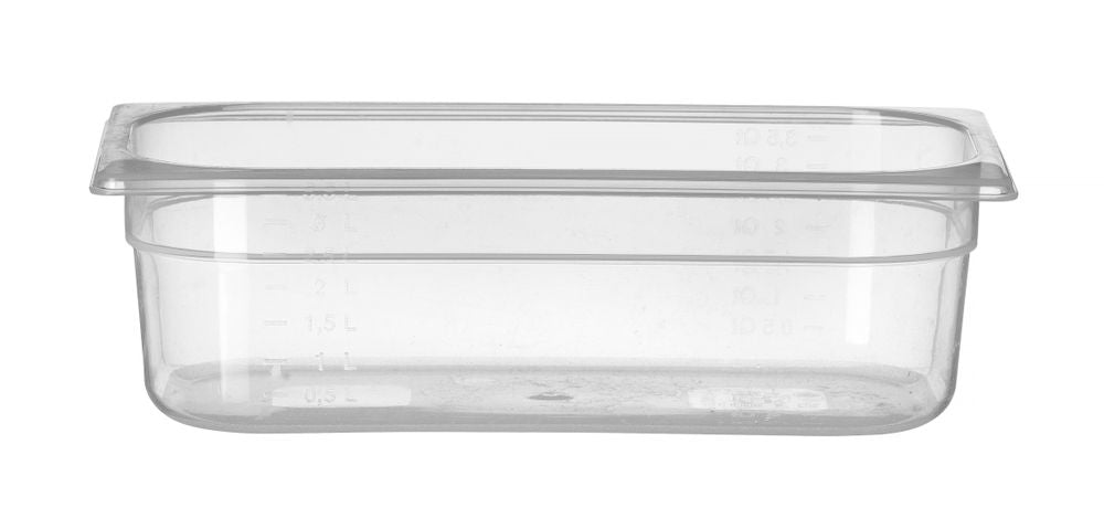 Behållare GN 1/3 polypropen, HENDI, Profi Line, GN 1/3, 4L, Transparent, 325x176x(H)100mm