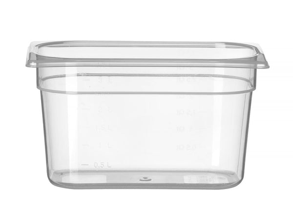Hendi Behållare GN 1/4 polypropen, Profi Line, GN 1/4, 4L, Transparent, 265x162x(H)150mm