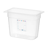 Hendi Behållare GN 1/4 HACCP, GN 1/4, 1,8L, Transparent, 265x162x(H)65mm