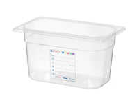 Hendi Behållare GN 1/4 HACCP, GN 1/4, 4L, Transparent, 265x162x(H)150mm