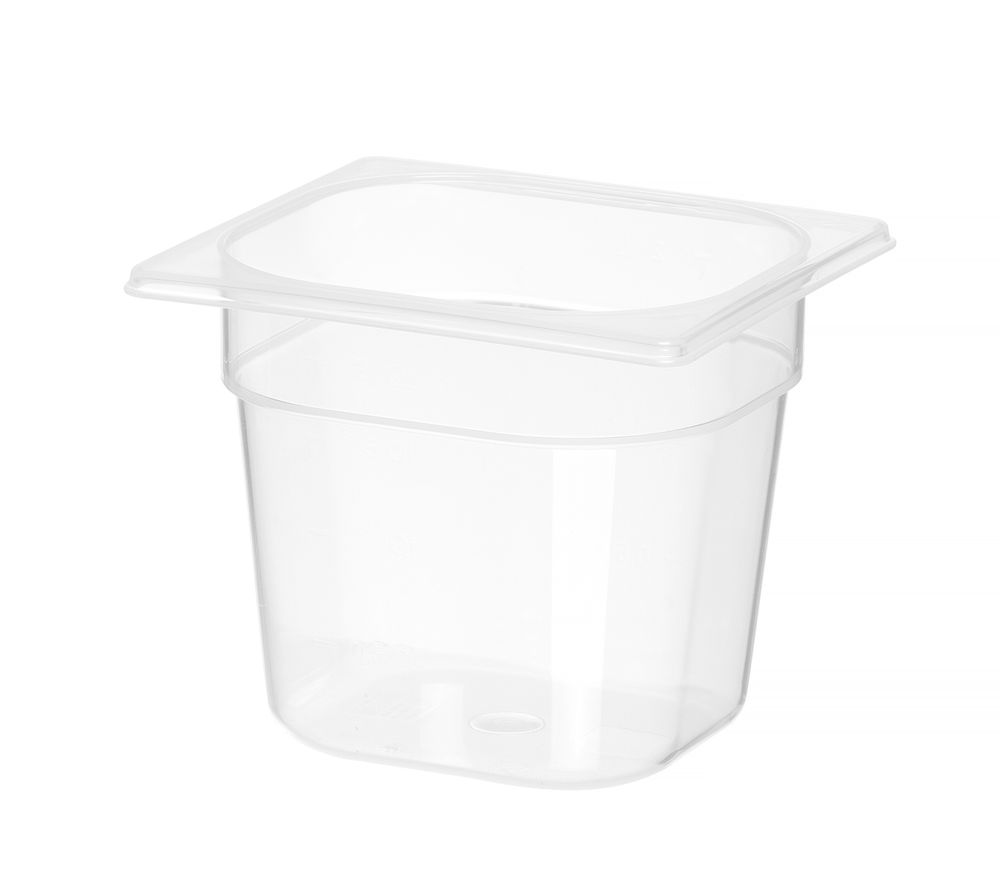 Hendi Behållare GN 1/6 polypropen, Profi Line, GN 1/6, 2,4L, Transparent, 176x162x(H)150mm