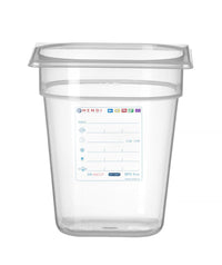 Hendi Behållare GN 1/6 HACCP, GN 1/6, 1,6L, Transparent, 176x162x(H)100mm