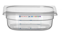 Hendi Behållare GN 1/6 HACCP, GN 1/6, 1L, Transparent, 176x162x(H)65mm