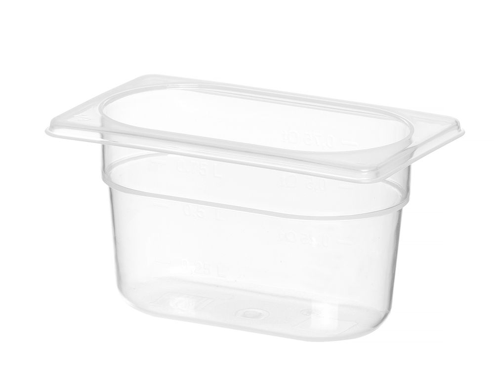 Hendi Behållare GN 1/9 polypropen, Profi Line, 1,0, GN 1/9, 1L, Transparent, 176x108x(H)100mm