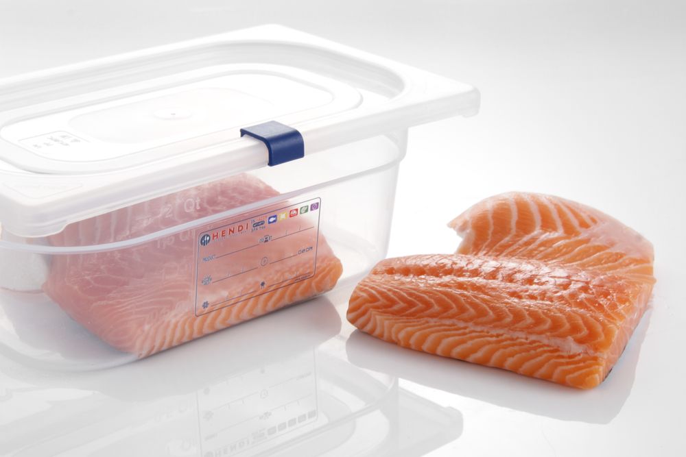 Hendi Lockklämmor för HACCP-förvaringsbehållare, Blå, 12 st