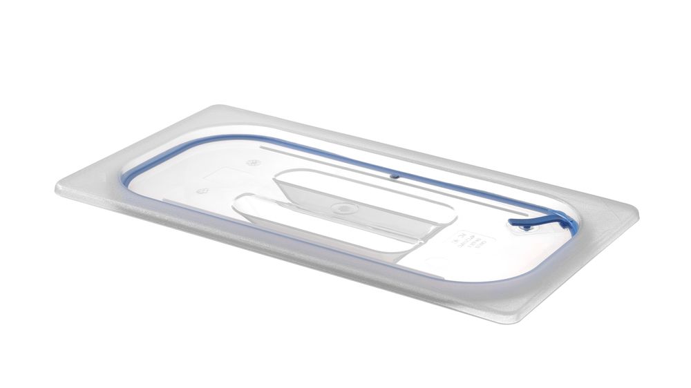 Lock för GN-behållare av polypropen, med tätning, HENDI, GN 1/3, Transparent, 325x176mm