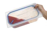 Hendi Lock för GN-behållare av polypropen, med tätning, GN 1/2, Transparent, 325x265mm