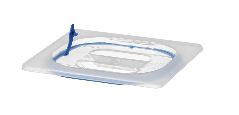 Hendi Lock för GN-behållare av polypropen, med tätning, GN 1/6, Transparent, 176x162mm