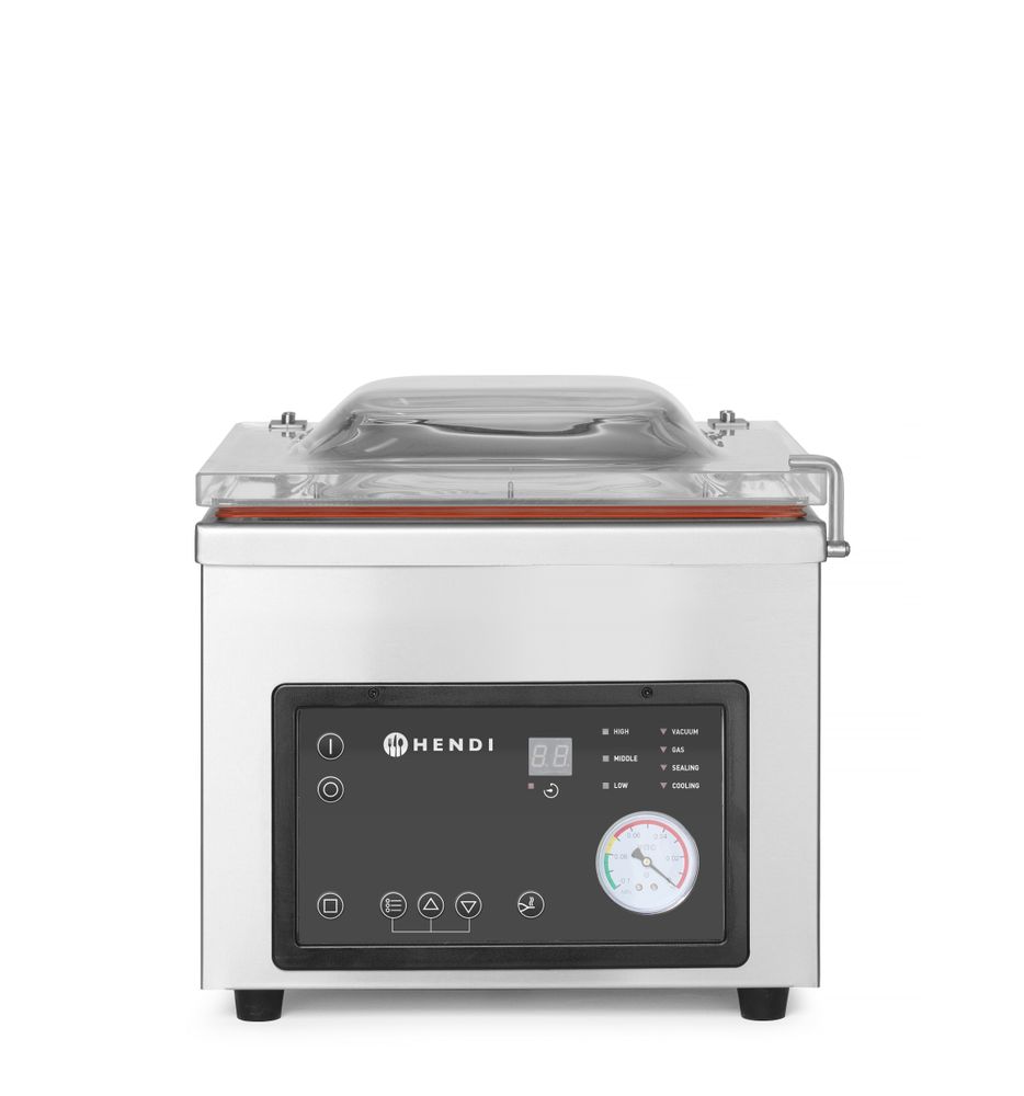 Vakuumkammarförpackningsmaskin, HENDI, Profi Line, tätningslist 260 mm, 230V/370W, 330x480x(H)360mm