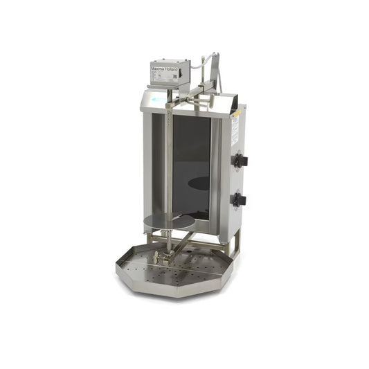 Elektrisk kebabgrill - 2 brännare - 20 kg kött MAXIMA