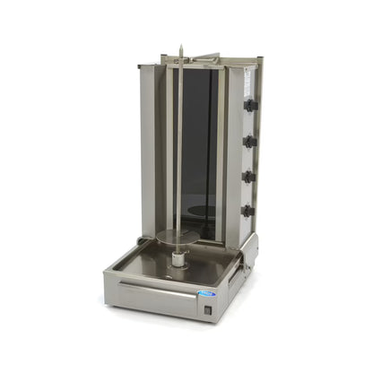Elektrisk kebabgrill - 4 brännare - 70 kg kött MAXIMA