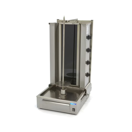 Elektrisk kebabgrill - 4 brännare - 70 kg kött MAXIMA