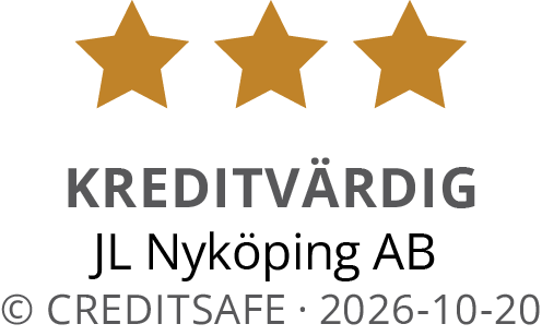 Kreditvärdighetssigill från Creditsafe för JL Nyköping AB