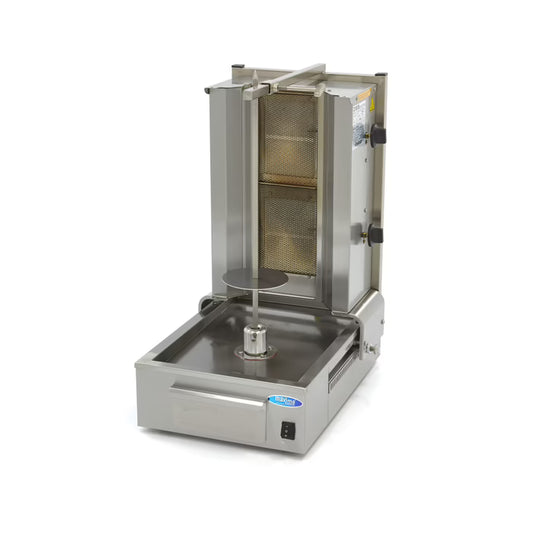 Kebabgrill Gas - 2 brännare - 20 kg kött MAXIMA