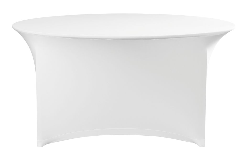 HENDI Rund bordsduk, Vit, Ø1500x(H)760mm
