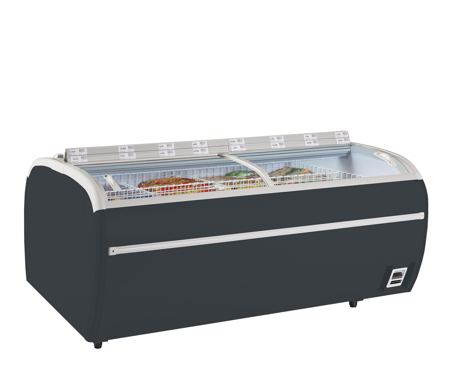 Antracit frysbox stormarknad - TWIN 220A-F