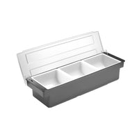 BarUp Kryddhållare - 3 behållare, Svart, 480x150x(H)100mm